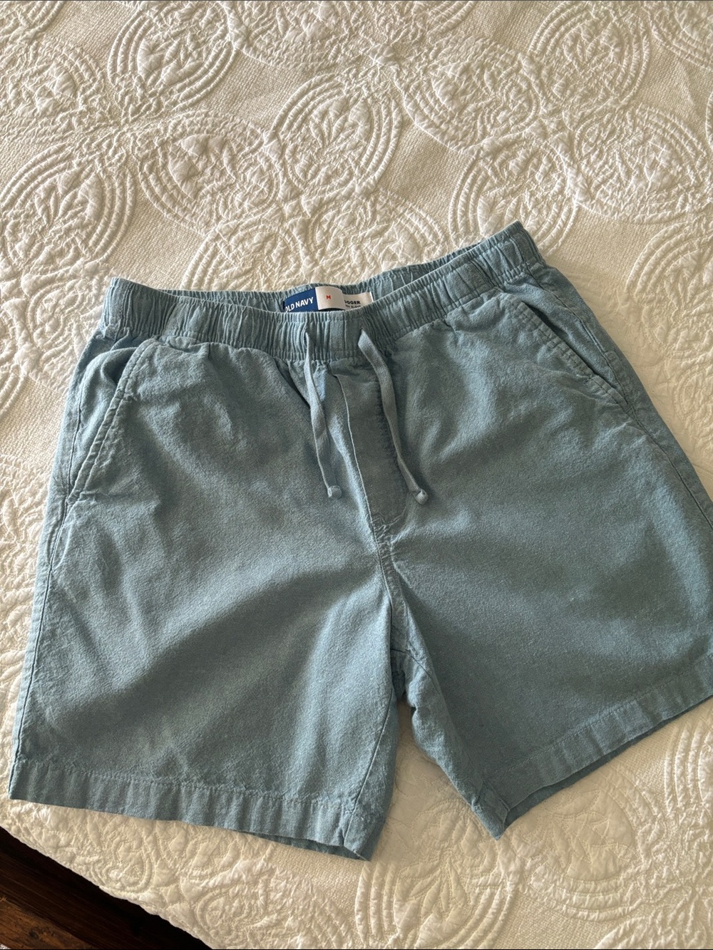 Old Navy Men's Seafoam Drawstring Athletic Shorts